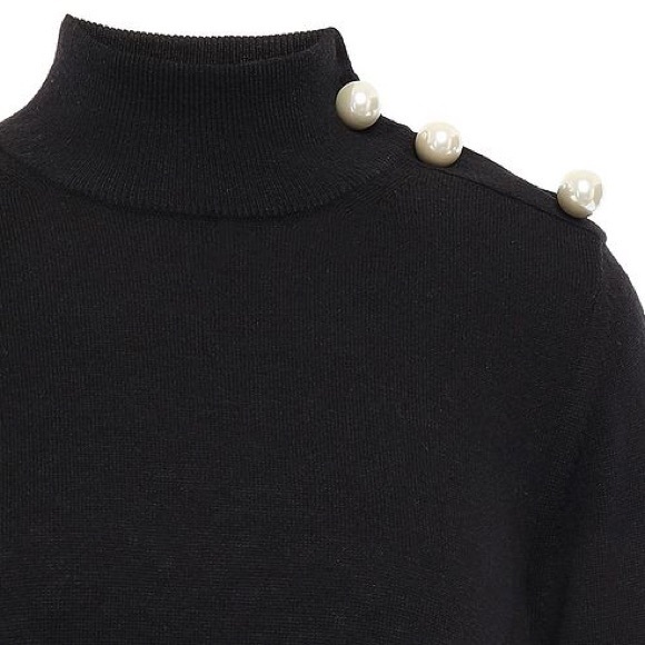 KATE SPADE
Lace-trimmed pearl-embellished sweater - Picture 3 of 4